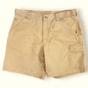 Duluth Trading Co. Mens Cool Dry Cargo Shorts Beige Casual 9" Inseam Size 40